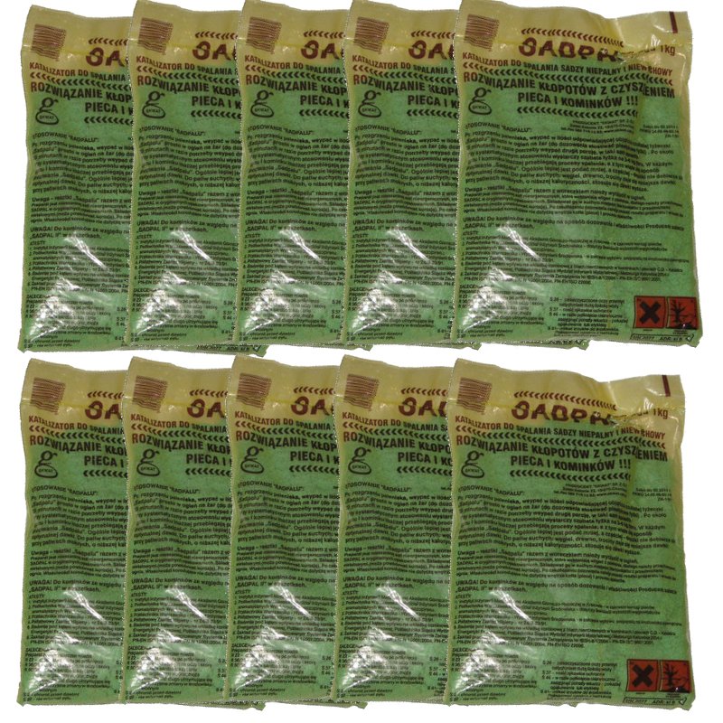 SADPAL 10 kg pre krbové kachle na spaľovanie sadzí