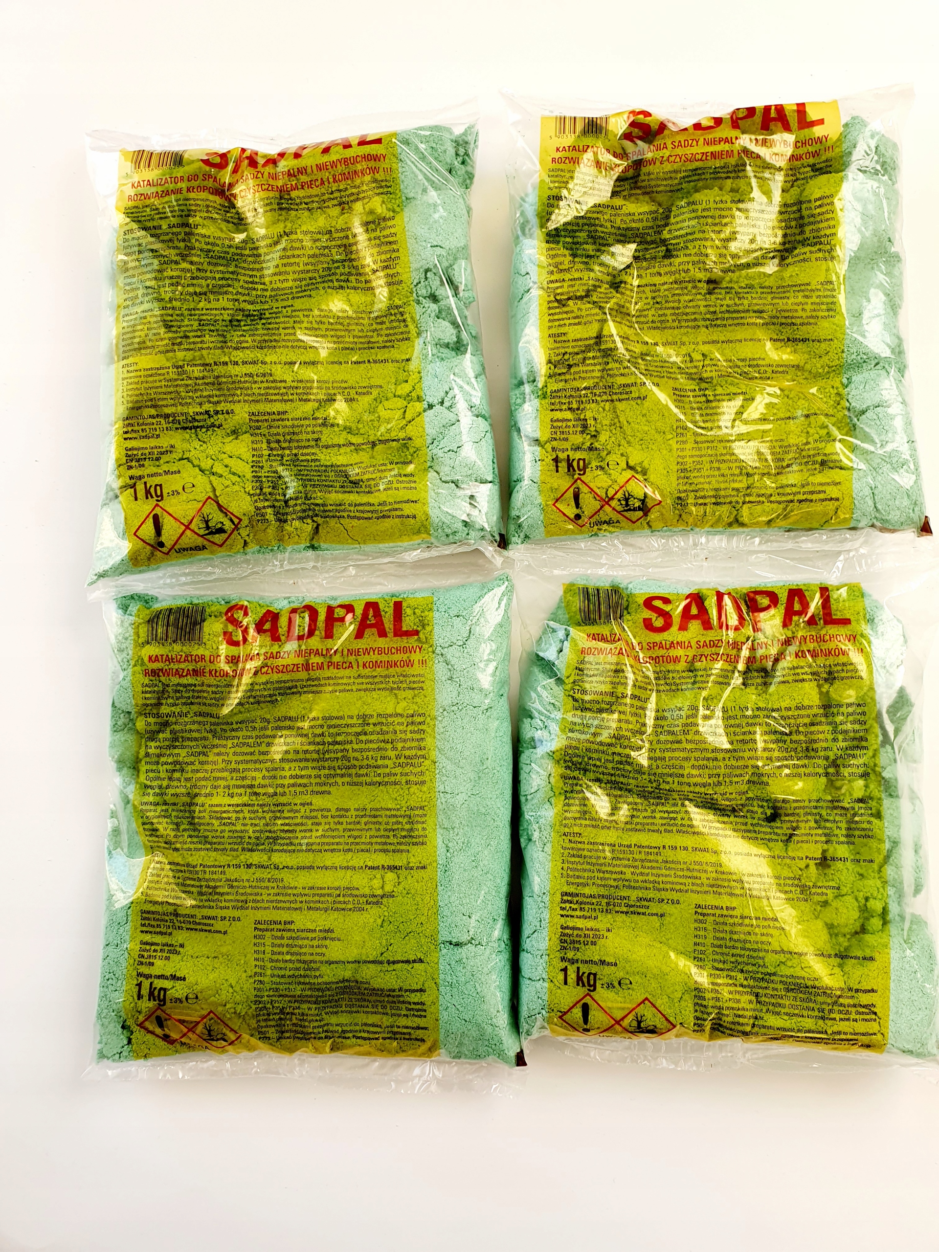Krbová vložka - KATALYZÁTOR SADPÁLNEHO SPALOVANIA SADY 4x1kg