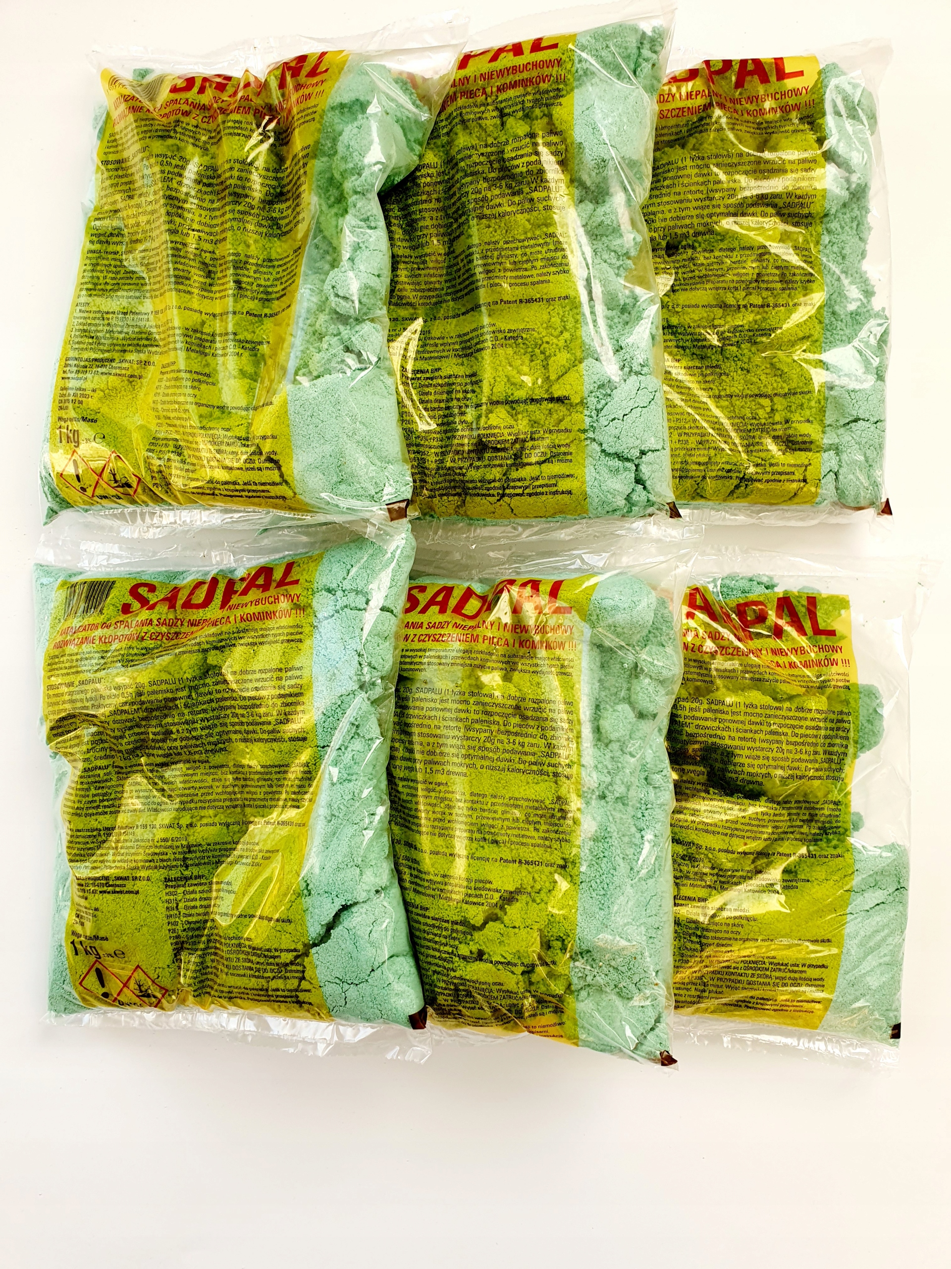 Krbová vložka - KATALYZÁTOR SADPÁLNEHO SPALOVANIA SADY 6x1kg