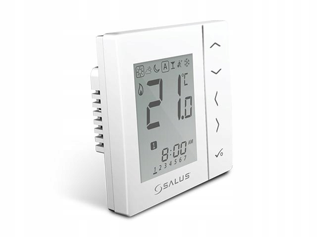 bezdrôtový teplotný salus. regulátor s.zigbee 230 v – biely