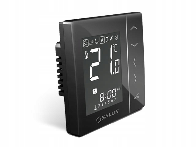 bezdrôtový regulátor teploty salus s.zigbee 230 v – čierny