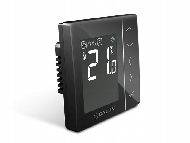 Denný regulátor teploty salus 230 v – čierny