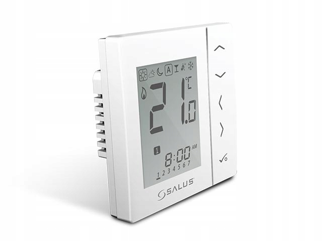 Kabelový regulátor teploty na kabelový salus 230 v-biela