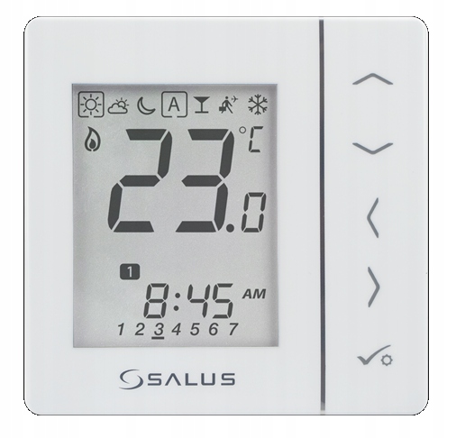 Regulátor teploty na kabelový týždeň salus VS30 W