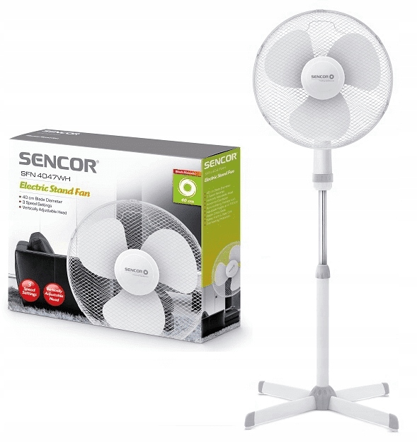 Ventilátor – Stojací ventilátor SENCOR SFN 4047WH 40 cm