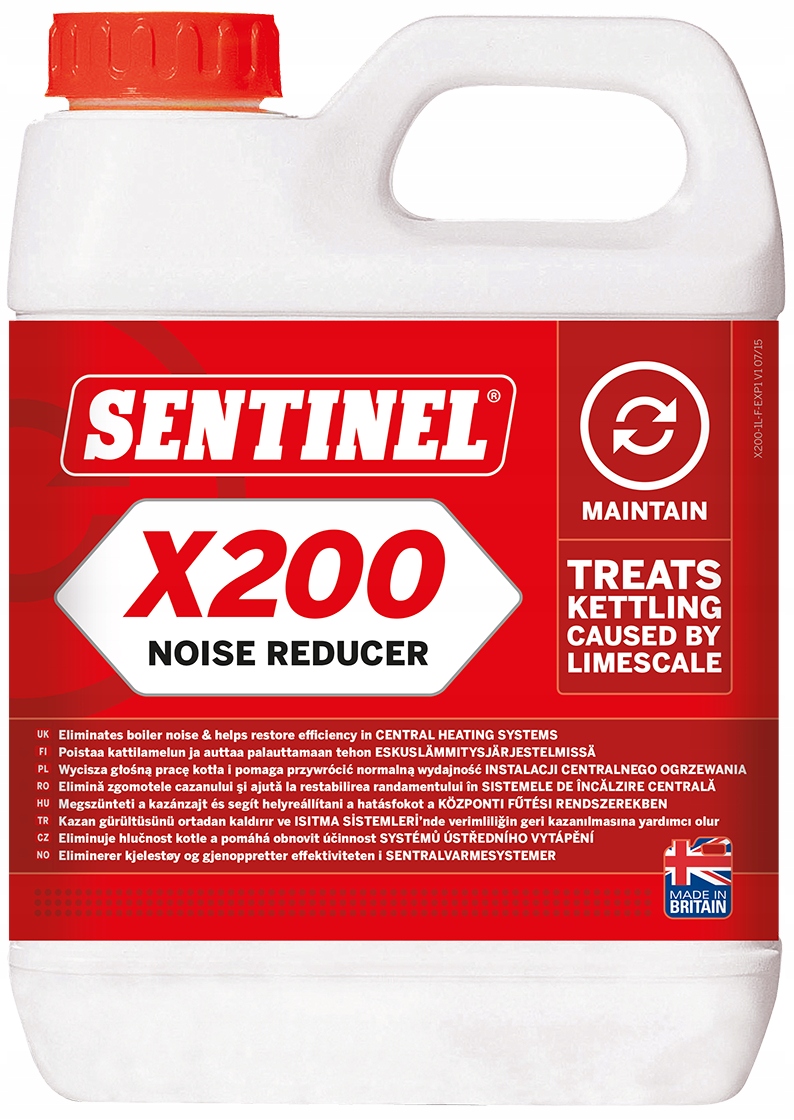 ZNÍŽENIE HLUKU KOTLA SENTINEL X200 1l