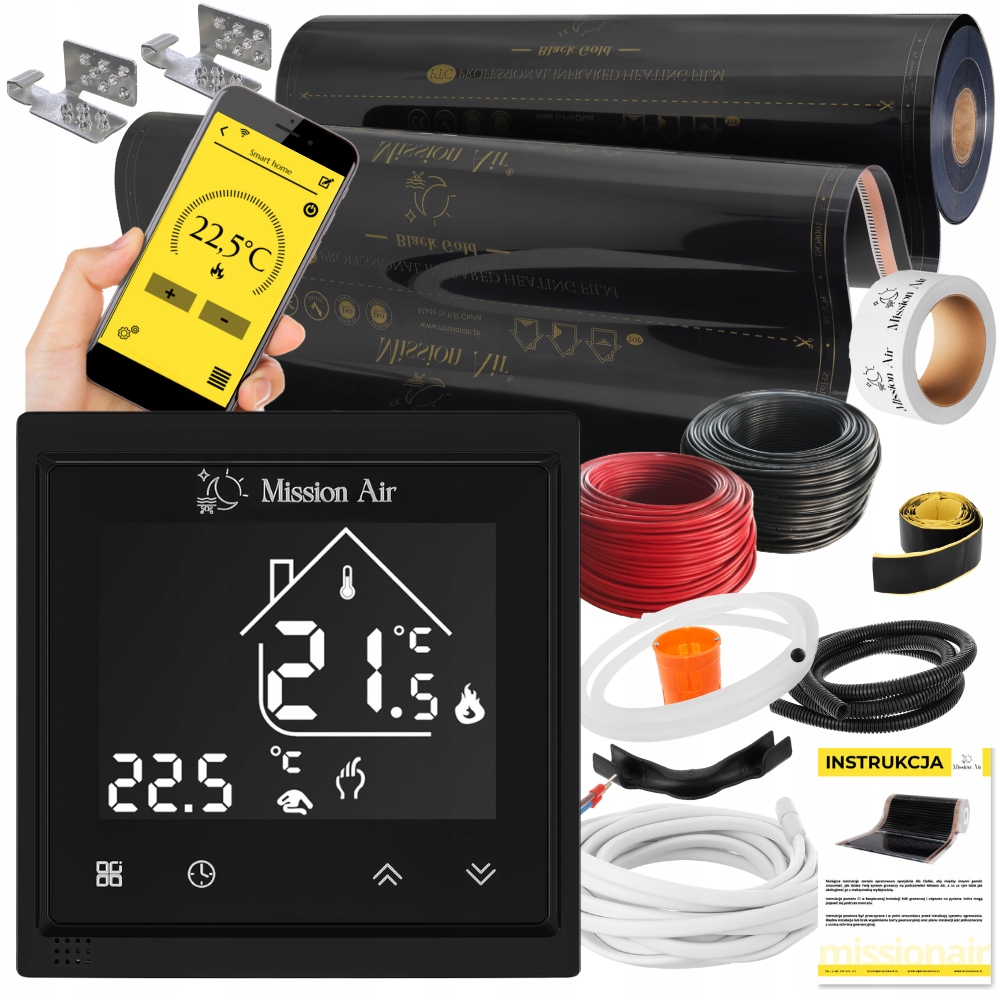 SET Fóliová vykurovacia podložka INFRARED 12m² 160 W