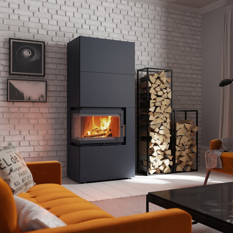 Krbová vložka – SIMPLE 8 BS vpravo s plášťom, oceľový BOX – biely