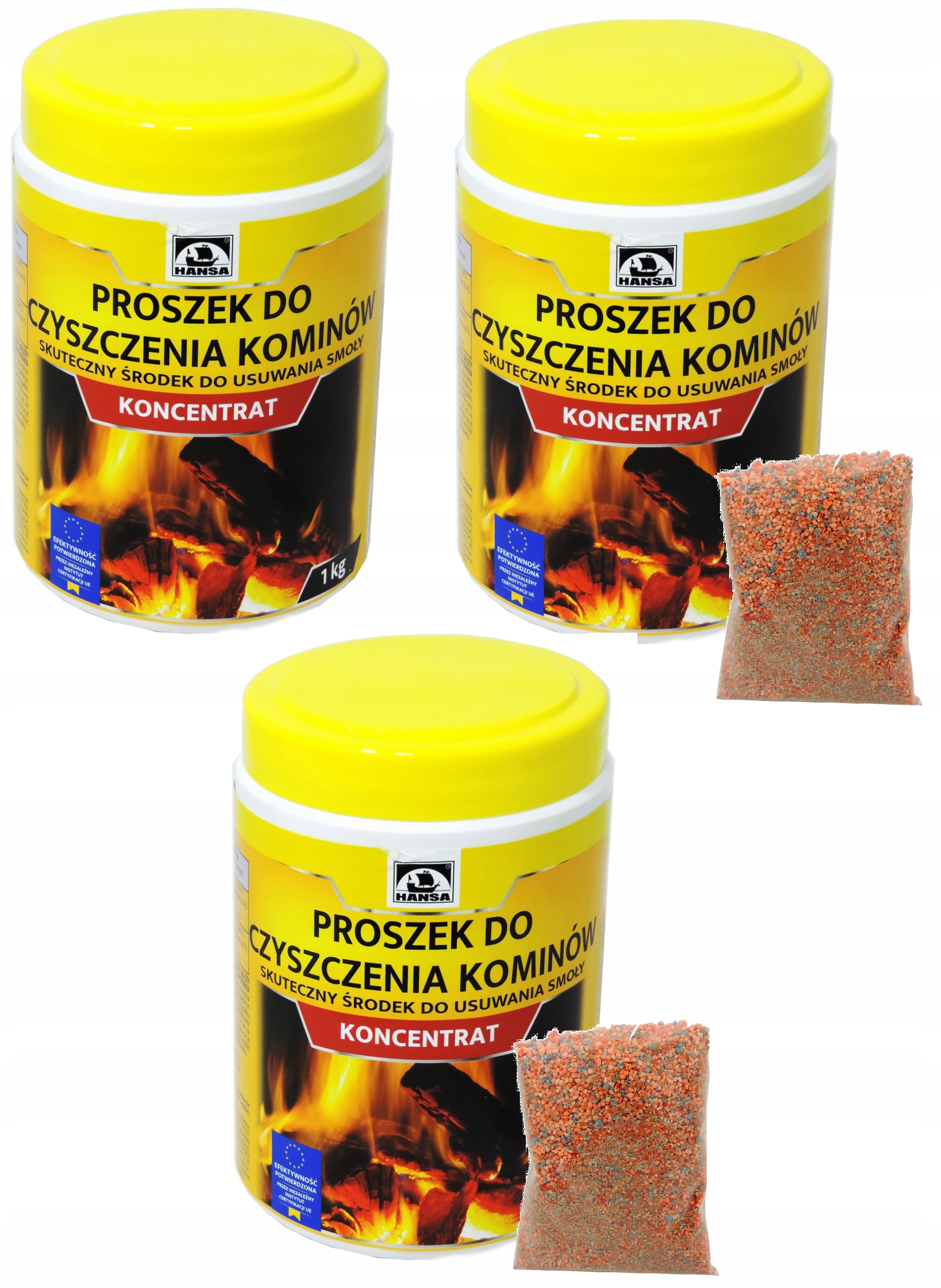 HANSA PRÁŠOK NA ODSTRÁNENIE TÁRY 3 kg = 3 balenia