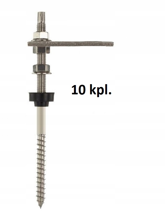 M10x200 skrutka Two -Tire PV + adaptér + EPDM 10