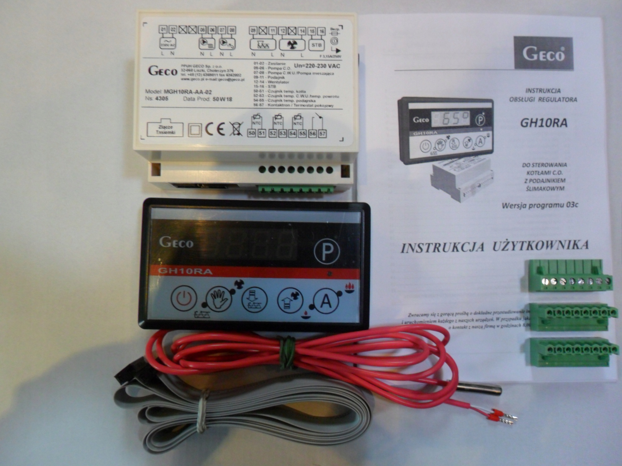 REGULÁTOR GECO GH10RA G-403-PO2 VÝMENNÝ GWAR. 2L