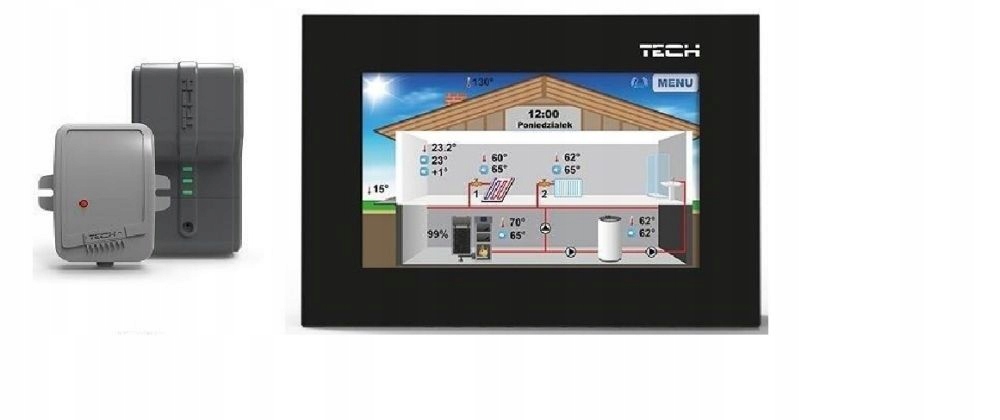 RS room controller ST-281 + ST-260 čierna sada