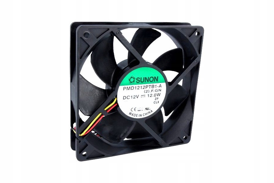 Ventilátor - SUNON DC AXIAL 12V 120x120x25mm 254,84m3 / h 54dBA