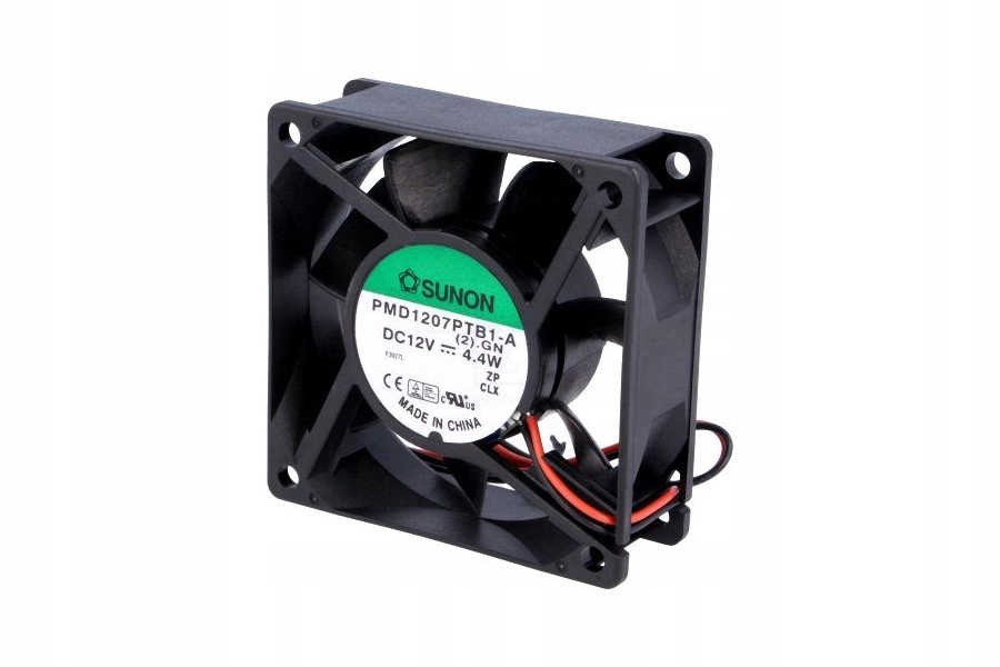 Ventilátor - SUNON DC AXIAL 12V 70x70x25mm 83,25m3 / h 45dBA