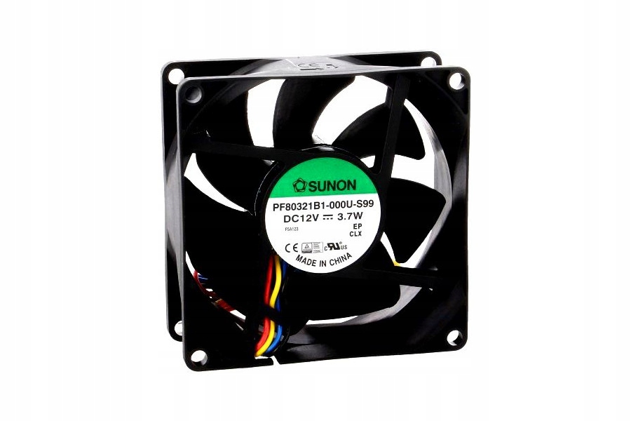 Ventilátor - SUNON DC AXIAL 12V 80x80x32mm 100,92m3 / h 45,2dBA