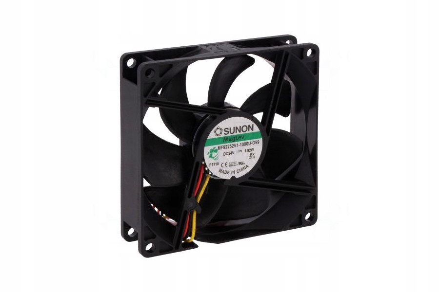 Ventilátor - SUNON DC AXIAL 24V 92x92x25mm 87,5m3 / h 34dBA