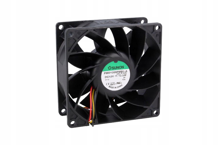 Ventilátor – SUNON DC BLOWER 12 V VENTILÁTOR 92 × 92 × 38 mm 204m3 / h