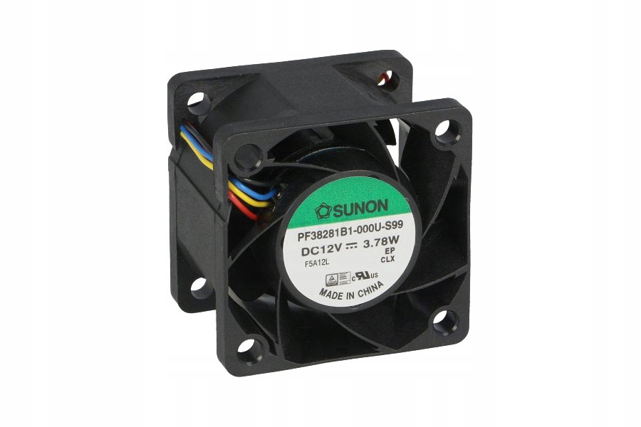 Ventilátor – SUNON DC KULOVÝ VENTILÁTOR 12 V 38 × 38 × 28 mm 30m3 / h