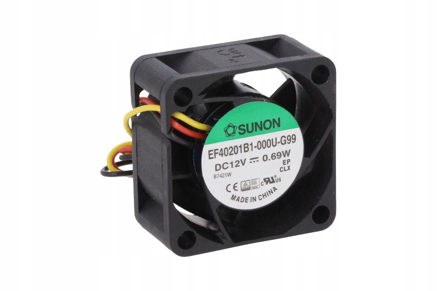 Ventilátor – SUNON DC KULOVÝ VENTILÁTOR 12 V 40 × 40 × 20 mm 15m3 / h
