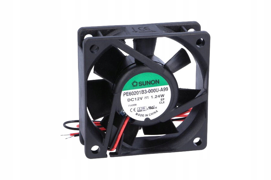 Ventilátor – SUNON DC KULOVÝ VENTILÁTOR 12 V 60 × 60 × 20 mm 33m3 / h