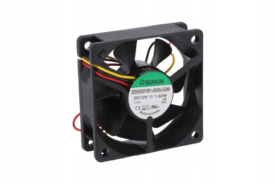Ventilátor – SUNON DC KULOVÝ VENTILÁTOR 12 V 60 × 60 × 20 mm 39m3 / h