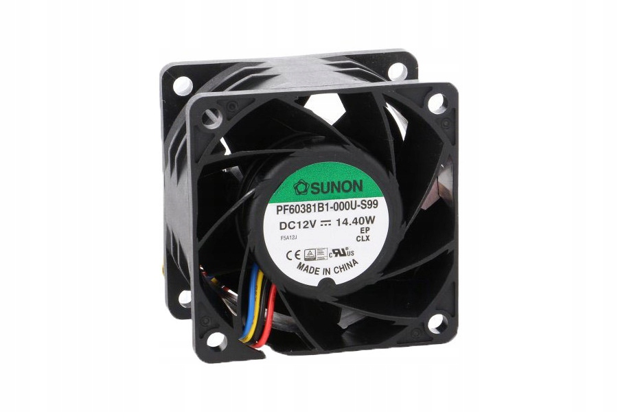 Ventilátor – SUNON DC KULOVÝ VENTILÁTOR 12 V 60 × 60 × 38 mm 103m3 / h