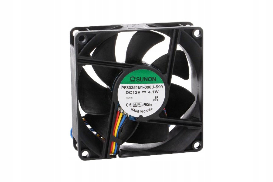 Ventilátor – SUNON DC KULOVÝ VENTILÁTOR 12 V 80 × 80 × 25 mm 102m3 / h