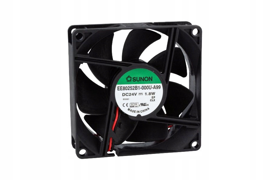 Ventilátor – SUNON DC KULOVÝ VENTILÁTOR 24 V 80 × 80 mm 69,7 m3 / h