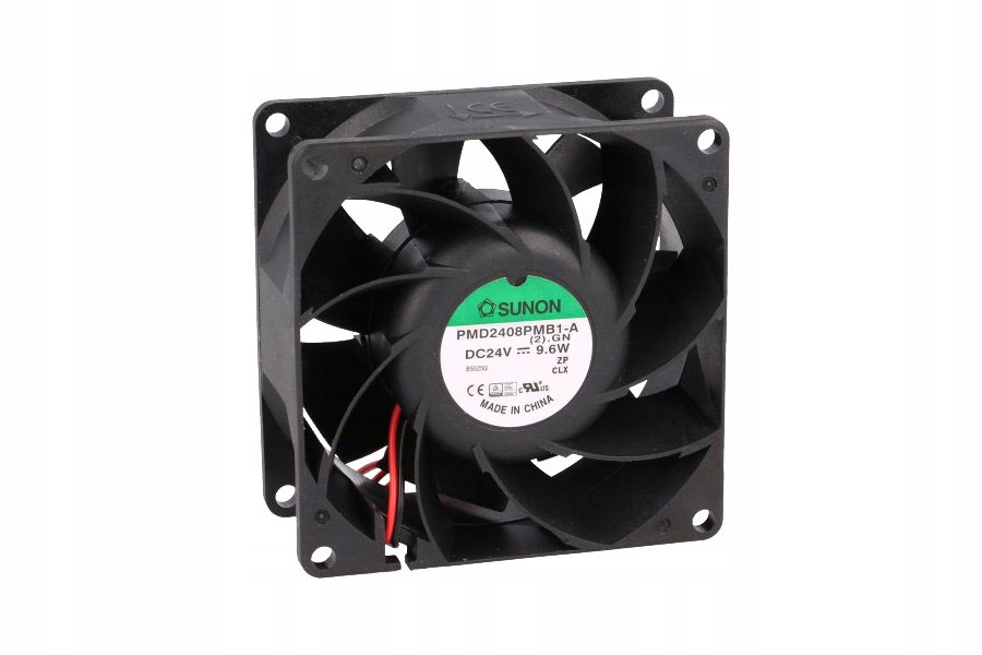 Ventilátor – SUNON DC KULOVÝ VENTILÁTOR 24 V 80 × 80 × 38 mm 143m3 / h