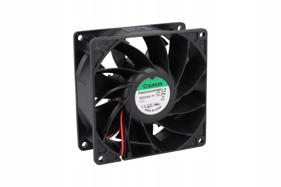 Ventilátor – SUNON DC KULOVÝ VENTILÁTOR 24 V 92 × 92 × 38 mm 204m3 / h
