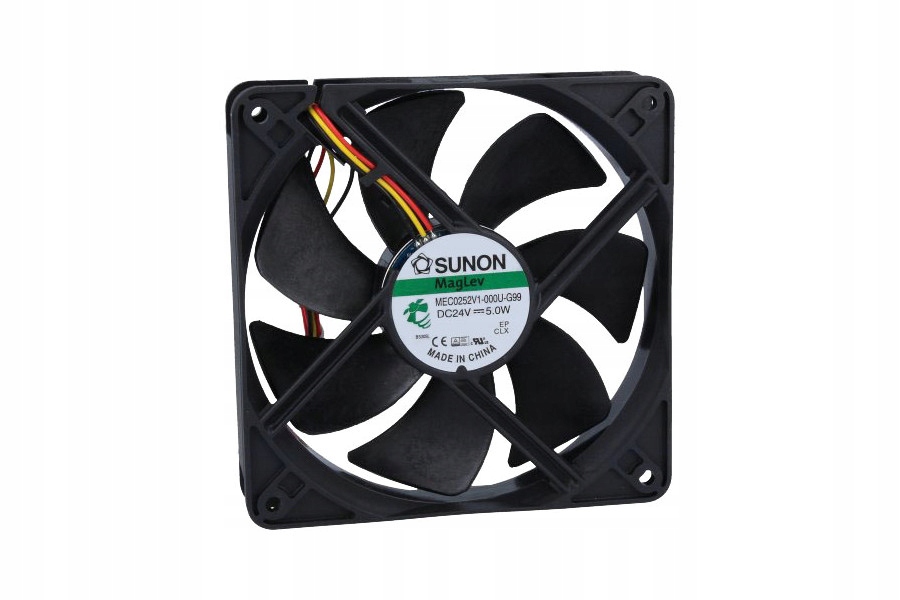 Ventilátor – SUNON DC VAPO 24 V VENTILÁTOR 120 × 120 mm 183,83m3 / h