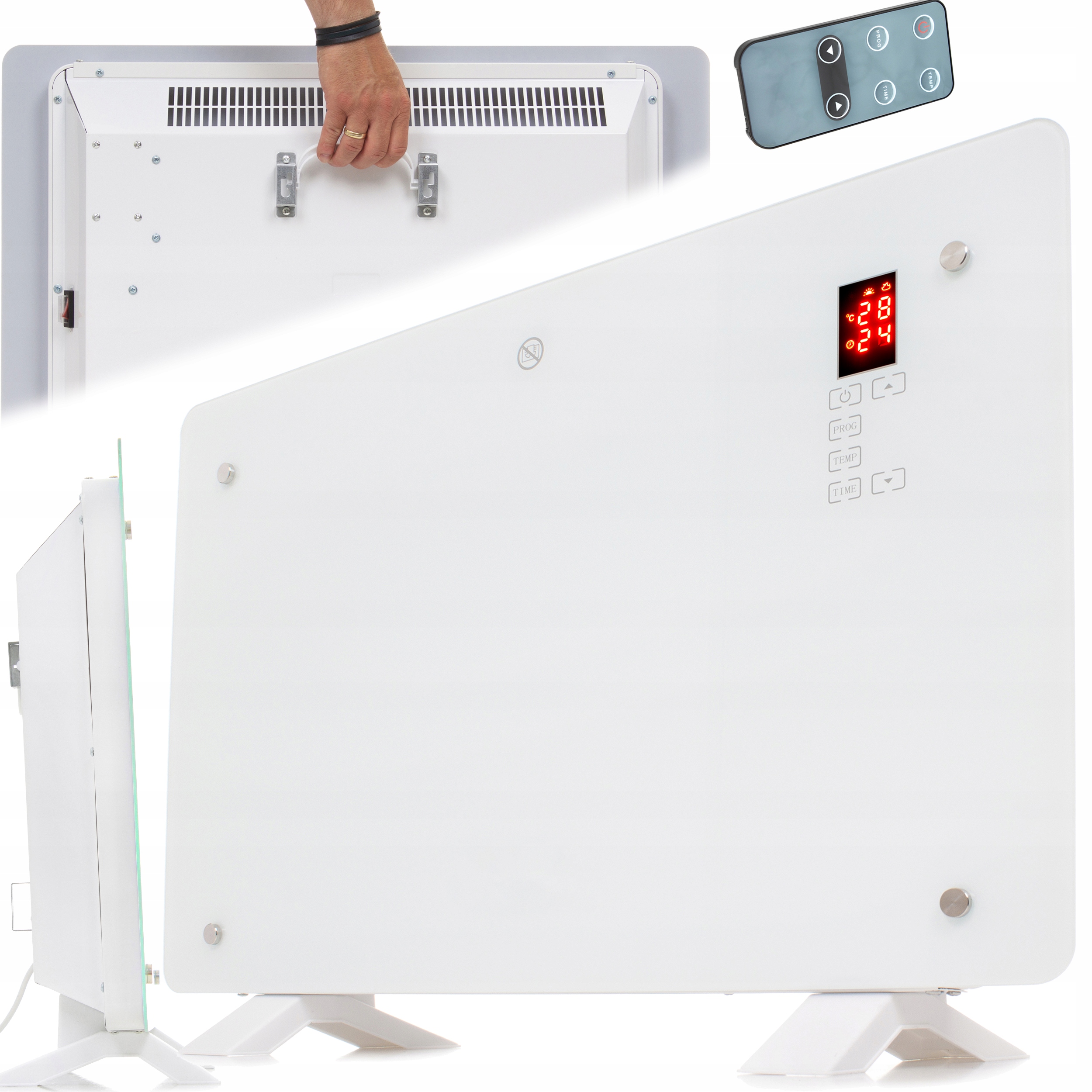 SKLENENÝ KONVEKTOR ELEKTRICKÝ OHrievač DIAĽKOVÉ RIADENIE