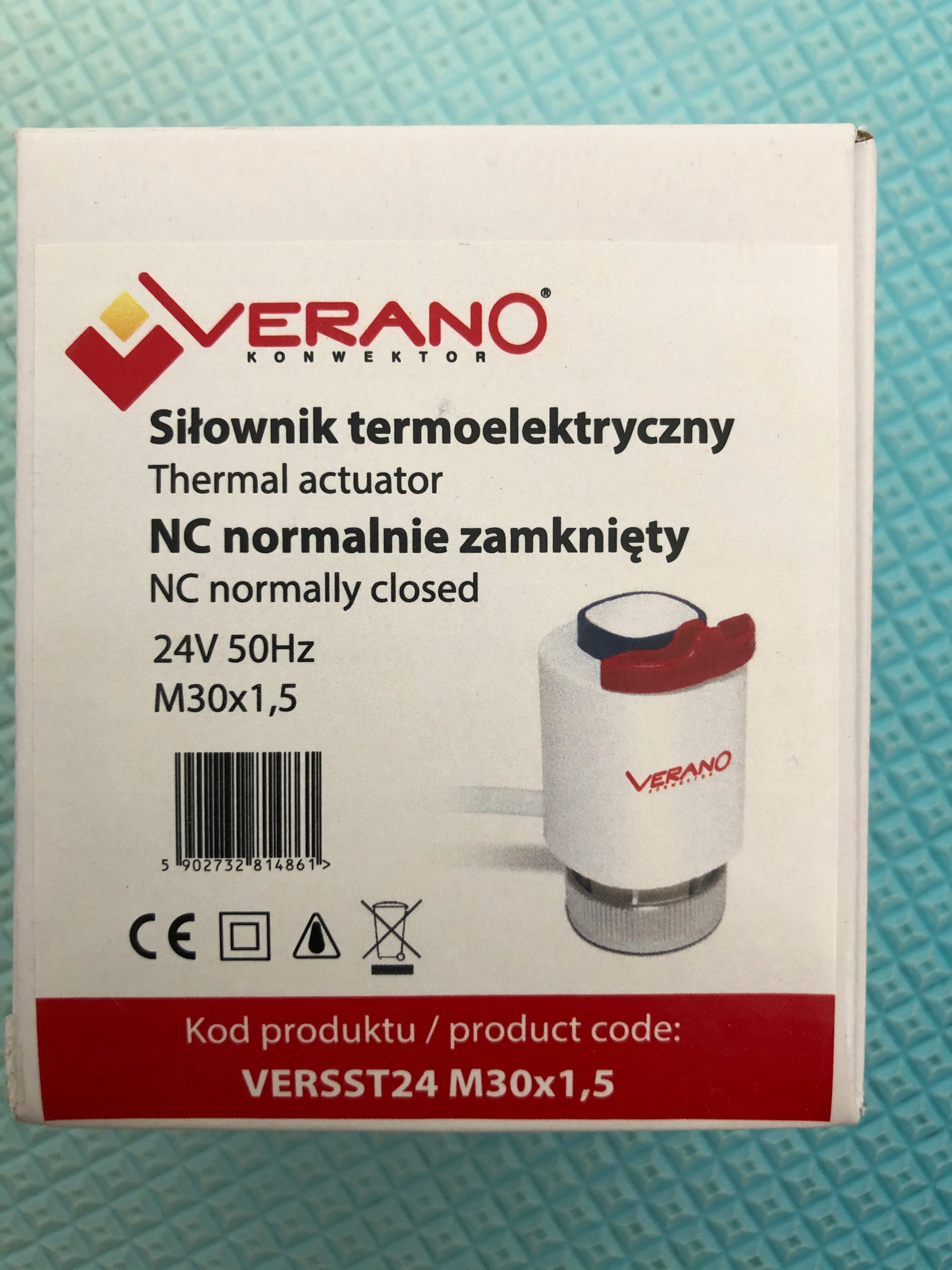 Termický pohon VERANO NC zatvorený