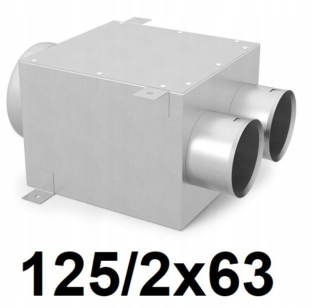 Rekuperátor – Rekuperačný box 125 / 2 × 63 [mm]