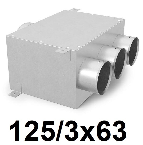 Rekuperátor – Rekuperačný box 125 / 3 × 63 [mm]