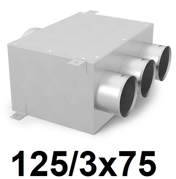 Rekuperátor – Rekuperačný box 125 / 3 × 75 [mm]
