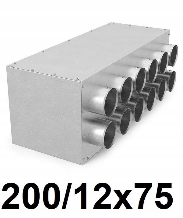 Rekuperátor – Rekuperačný box 200 / 12 × 75 [mm]