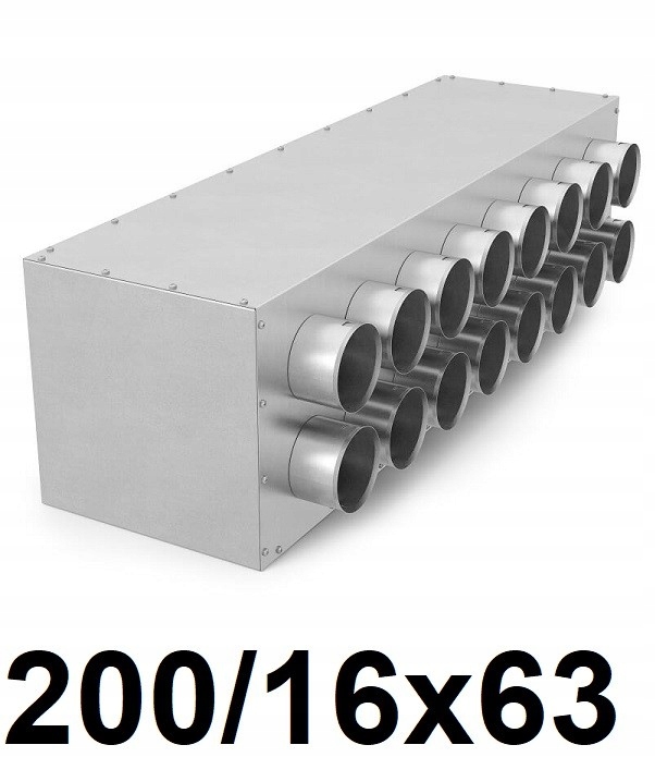 Rekuperátor – Rekuperačný box 200 / 16 × 63 [mm]