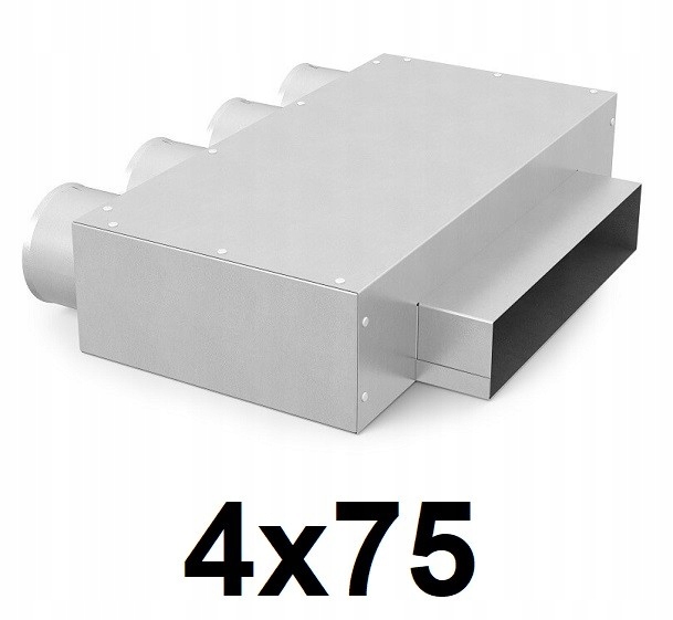 Rekuperátor – Rekuperačný box 250 × 50 / 4 × 75 [mm]