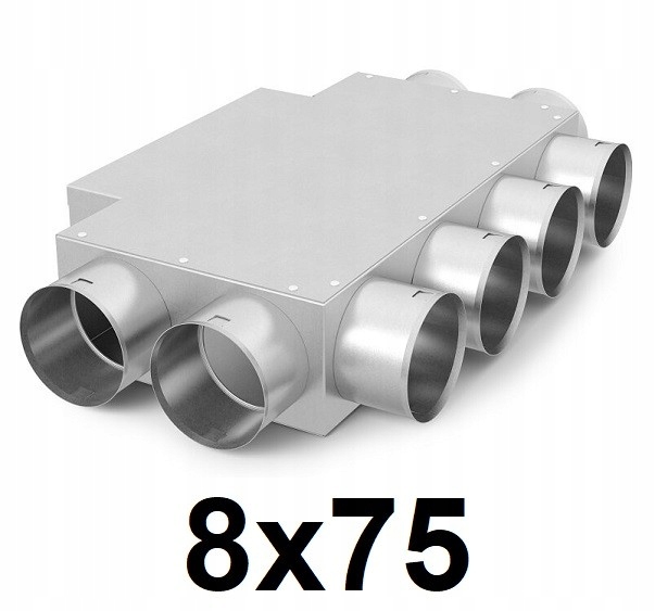 Rekuperátor – Rekuperačný box 250 × 50 / 8 × 75 [mm]