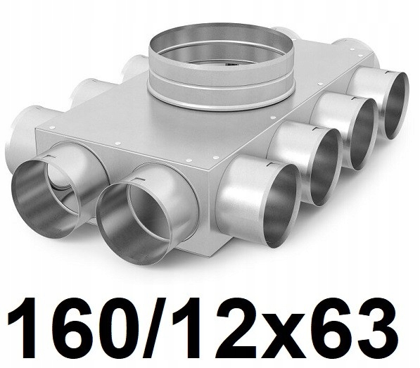 Rekuperátor -  Rozvodná skriňa pre rekuperáciu 160-12x63 [mm]