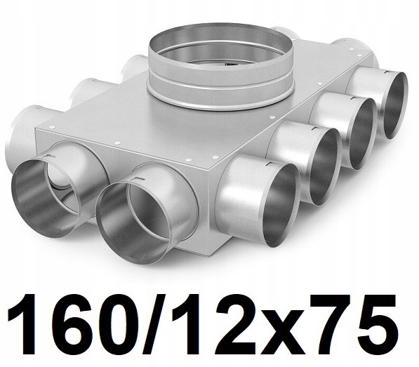 Rekuperátor -  Rozvodná skriňa pre rekuperáciu 160-12x75 [mm]