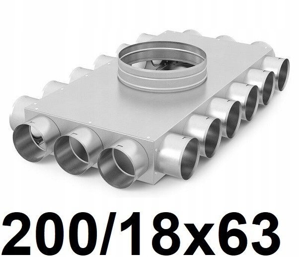 Rekuperátor -  Rozvodná skriňa pre rekuperáciu 200-18x63 [mm]