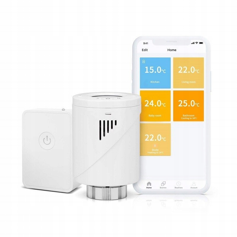 Inteligentná termostatická hlavica WiFi Meross Set