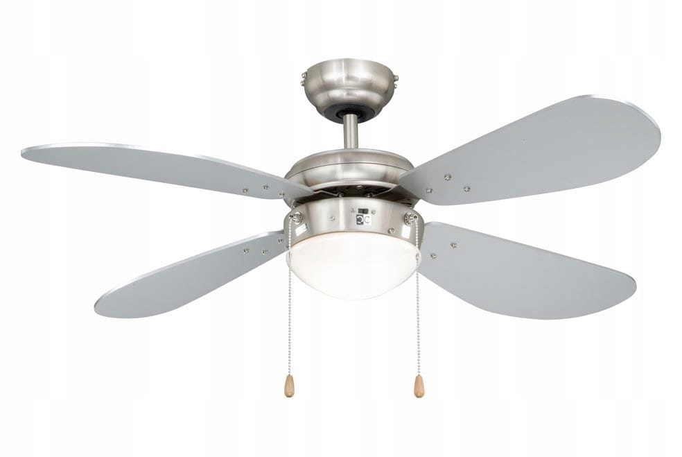 Ventilátor – Strieborné stropné svietidlo CLASSIC II 1xE14