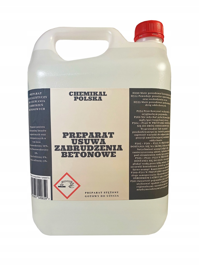 Krbová vložka - Odstraňovač betónu, malty a cementu 5L