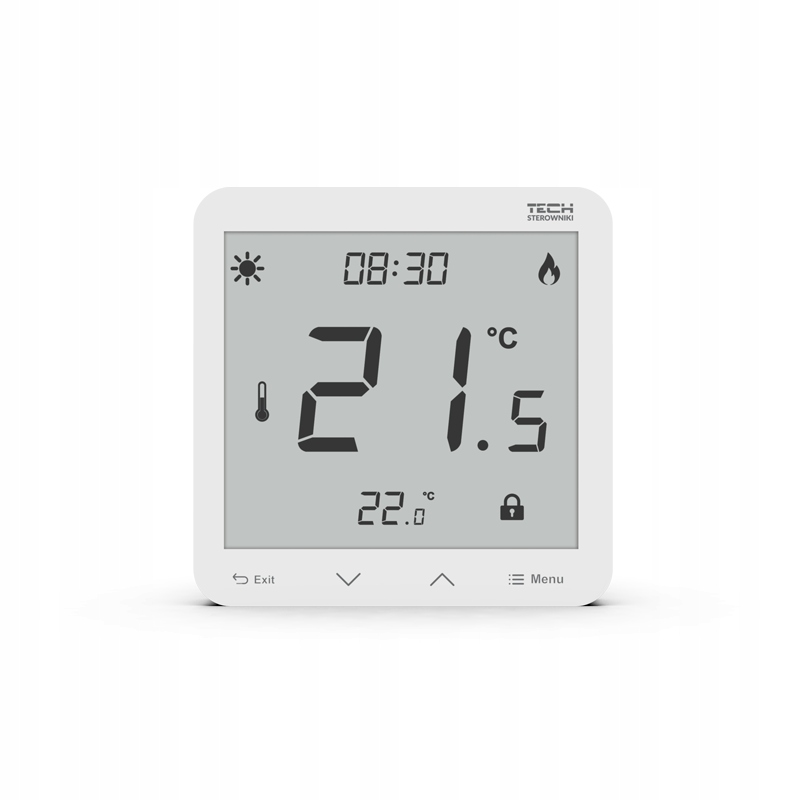 TECH ovládač ST-297 v3 Biely regulátor miestnosti