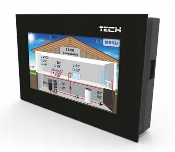 Izbový regulátor TECH ST-281 RS CZARNY 1291