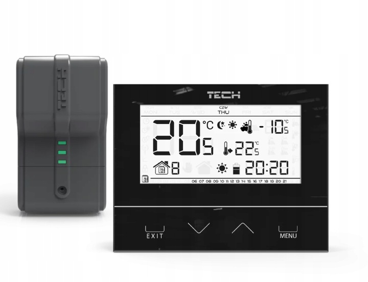 Izbový regulátor TECH ST-292 V2 CZARNY 425