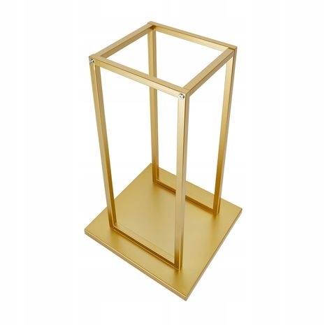 Stojan, kôš na drevo Kovový drevený stojan, zlatý 59 cm